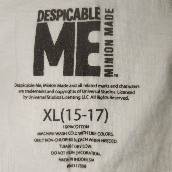 Despicable Me Is It Too Late To Be Good T-Shirt XL 15-17 - Picture 2 of 3